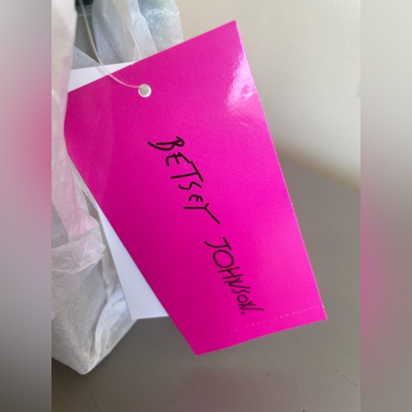 NWT BETSEY JOHNSON ORNAMENTED BEADED EMBELLISHED CLEAR STATEMENT BAG - Picture 9 of 10